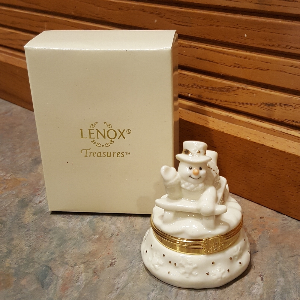 Lenox Snowman Box-Snowy Adventure